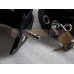 (DM289)100% natural latex Pure handmade rubber hand cuffs slave bandage can be locked handwear fetish